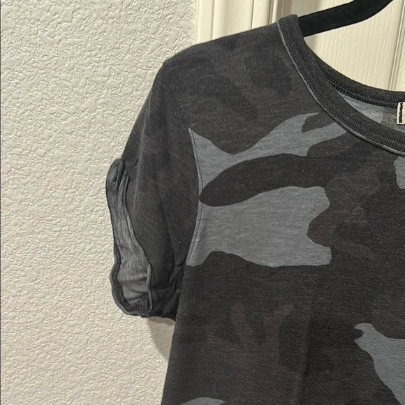 We The Free Camouflage Short Sleeve Tee - Black and Gray - Picture 7 of 8